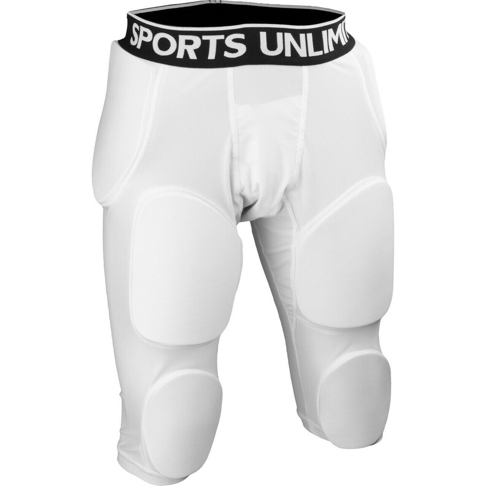 Sports Unlimited Omaha Adult 7 Pad Integrated Football Girdle, New Medium